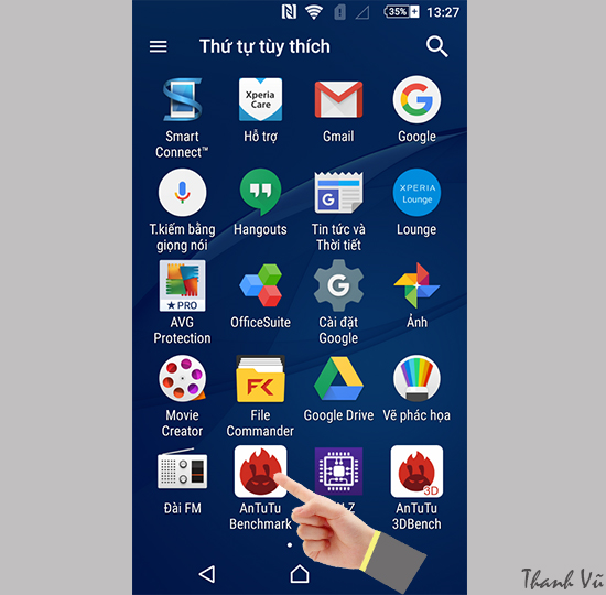 Huong dan test Antutu tren Sony Xperia M5 Single Sim 1